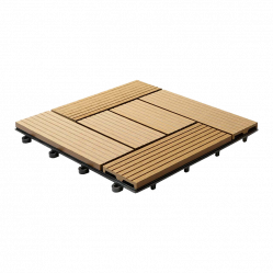 Садовый паркет CM Garden CLASSIC ДПК мелкий вельвет Дуб, 300x300x25 мм 11 шт.