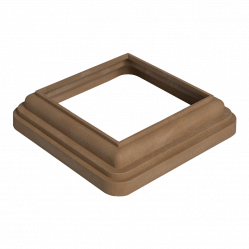 Кант нижний CM Railing нейлон гладкая Тик, 160x160 H=60 мм