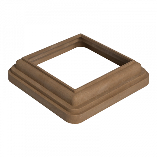 Кант нижний CM Railing нейлон гладкая Тик, 160x160 H=60 мм