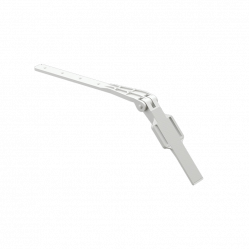 Крепление крюка желоба регулируемое Docke PREMIUM 120/85 Пломбир RAL9003 169/280 мм