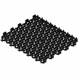 Решетка газонная РГ-58.51.03-ПП HEXARM пластиковая 8102-Ч 495x580 мм H=30 мм Standartpark Черный