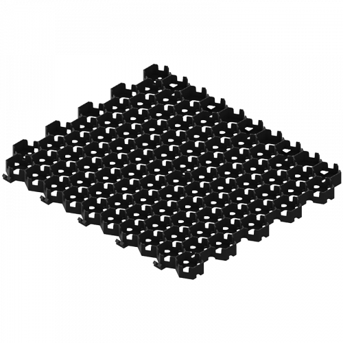 Решетка газонная РГ-58.51.03-ПП HEXARM пластиковая 8102-Ч 495x580 мм H=30 мм Standartpark Черный