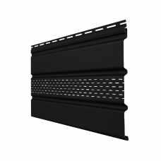 Софит с центральной перфорацией Grand Line Premium Acryl 305 мм Черный 3000 мм