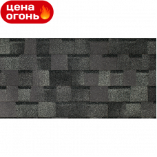 Гибкая черепица Kerabit PREMIUM Антрацитовый ламинированная SBS-битум 2,57 м²