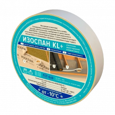 Лента соединительная Изоспан KL+ 25 мм ролик 25 м. усиленная двусторонняя акриловая