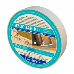 Лента соединительная Изоспан KL+ 25 мм ролик 25 м. усиленная двусторонняя акриловая
