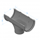 Воронка Docke PREMIUM 120/85 Пломбир RAL9003 Воронка Docke PREMIUM 120/85 Пломбир RAL9003
