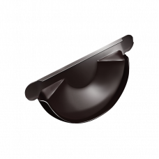 Заглушка желоба Grand Line D125 RAL8017 Коричневый