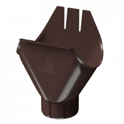 Воронка Docke STAL PREMIUM D125 RAL8019 Шоколад