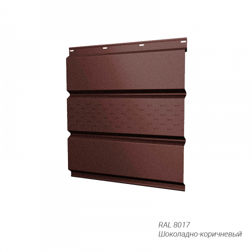 Софит с центральной перфорацией Grand Line 0,45 мм покрытие Atlas® RAL8017