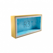 Подрозетник Techno Sonus АкустикГипс Box R3 звукоизоляционный 3 секции 270x120 45 мм