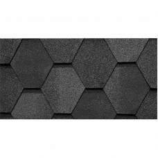 Гибкая черепица Kerabit Лапландия Гекса K Антрацитовый SBS-битум 3 м²
