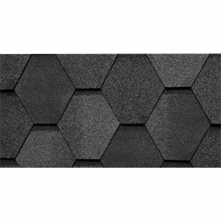 Гибкая черепица Kerabit Лапландия Гекса K Антрацитовый SBS-битум 3 м²