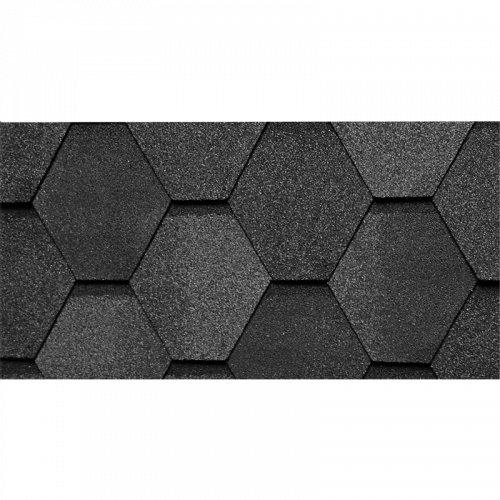 Гибкая черепица Kerabit Лапландия Гекса K Антрацитовый SBS-битум 3 м²
