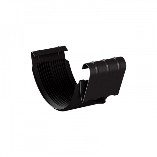 Соединитель желоба Металл Профиль МП Престиж D125 RAL9005 Черный