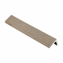 Профиль угловой CM Decking BARK ДПК мелкий вельвет Ясень, 50x38 2000 мм