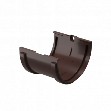 Соединитель желоба Docke STANDARD D120 Темно-коричневый RAL8019