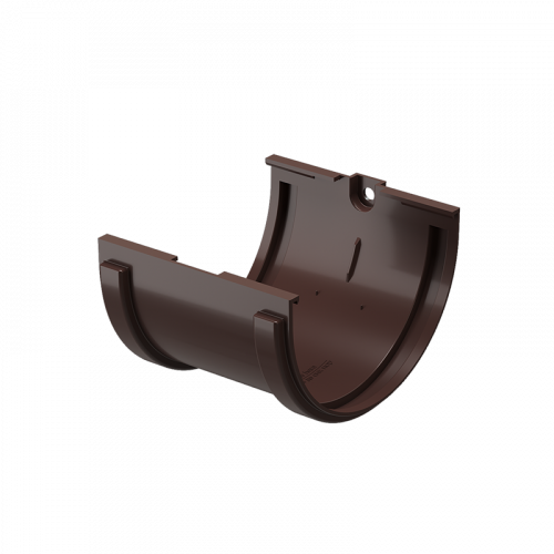 Соединитель желоба Docke STANDARD D120 Темно-коричневый RAL8019