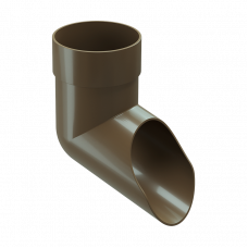 Колено сливное Docke PREMIUM D85 Каштан RAL8017