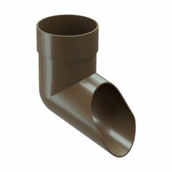 Колено сливное Docke PREMIUM D85 Каштан RAL8017