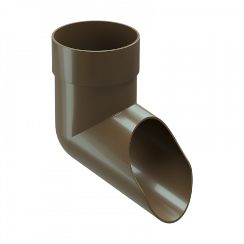 Колено сливное Docke PREMIUM D85 Каштан RAL8017