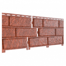 Фасадная панель Ю-Пласт StoneHouse Кирпич Красный