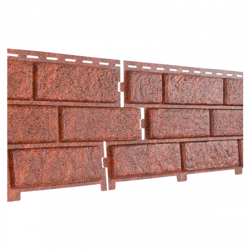 Фасадная панель Ю-Пласт StoneHouse Кирпич Красный