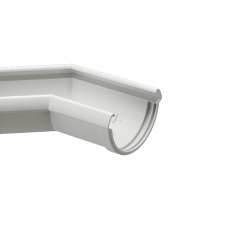 Угол желоба универсальный 135° Docke LUX D141 Пломбир RAL9003
