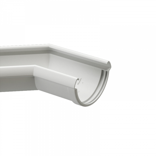 Угол желоба универсальный 135° Docke LUX D141 Пломбир RAL9003
