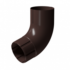 Колено трубы 72° Docke STAL PREMIUM D90 RAL8019 Шоколад