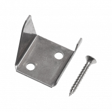 Фиксатор промежуточного профиля 45°/90° CM Railing металл Zinc, 40x40 мм