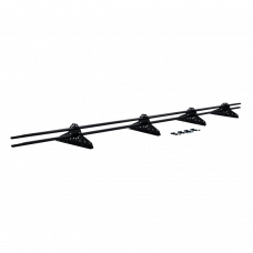 Снегозадержатель универсальный Grand Line RAL9005 для металлочерепицы сечение овальное 42x21 мм 3000 мм