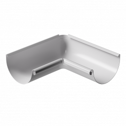 Угол желоба внутренний 90° Docke STAL PREMIUM D125 RAL9010 Пломбир