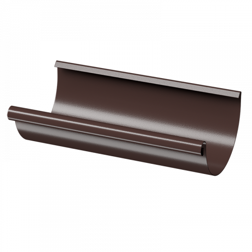 Желоб Docke STAL PREMIUM D125 RAL8019 Шоколад 3000 мм