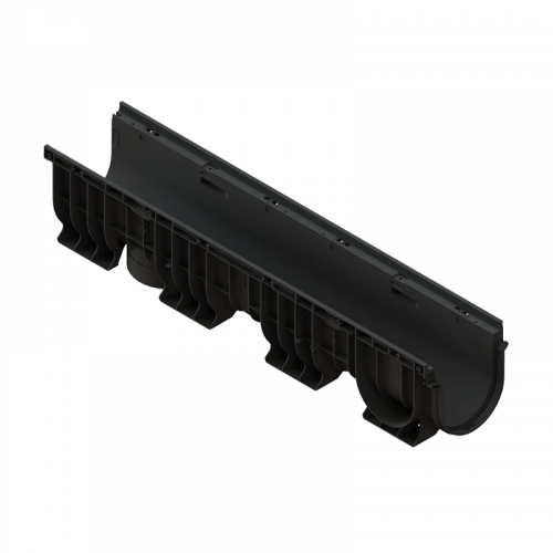 Канал (лоток) водоотводный ЛВ-15.21.22 PolyMax Basic пластиковый 082401-М 1000x210 мм H=215 мм Standartpark