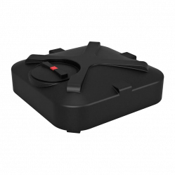 Бак для душа Rostok с лейкой 250 л. Черный