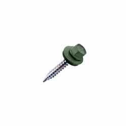 Саморезы кровельные 4,8*35 RR11 / RAL6020 250 шт.