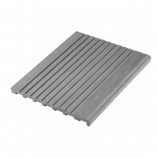 Ступень UnoDeck ДПК крупный вельвет Дымчатый дуб, 3000x345x23 мм
