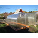 Теплица Сибирская Мини 6x2 м, с УФ-защитой, каркас 20x20 мм, оцинков.