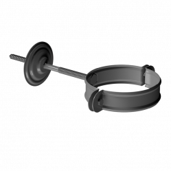 Хомут трубы Docke STAL PREMIUM D90 RAL7024 Графит