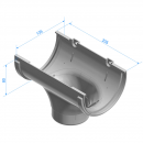 Воронка Docke STANDARD 120/80 Белый RAL9003 Воронка Docke STANDARD 120/80 Белый RAL9003