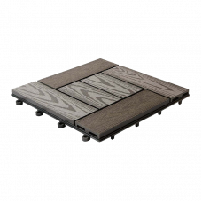 Садовый паркет CM Garden NATUR ДПК текстура дерева Венге, 300x300x25 мм 11 шт.