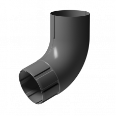 Колено трубы 72° Docke STAL PREMIUM D90 RAL7024 Графит