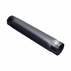 Труба соединительная Grand Line D90 RAL7024 Темно-серый 1000 мм