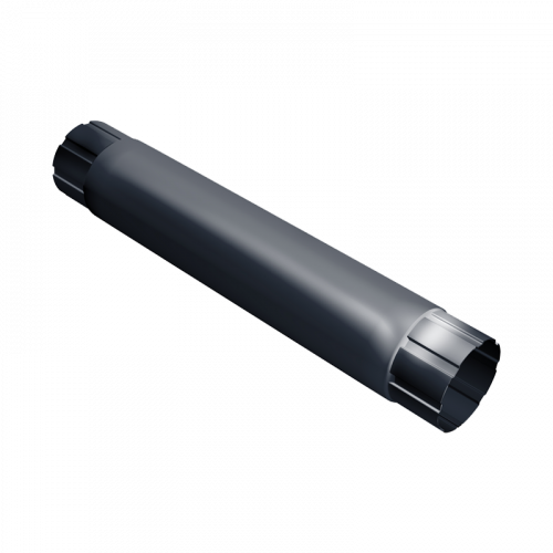 Труба соединительная Grand Line D90 RAL7024 Темно-серый 1000 мм