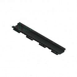Канал (лоток) водоотводный ЛВ-10.16.06 PolyMax Basic пластиковый 8050-М 1000x160 мм H=60 мм Standartpark