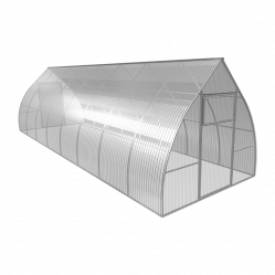 Теплица Купольная 8x3 м, каркас 25x25 мм, оцинков.