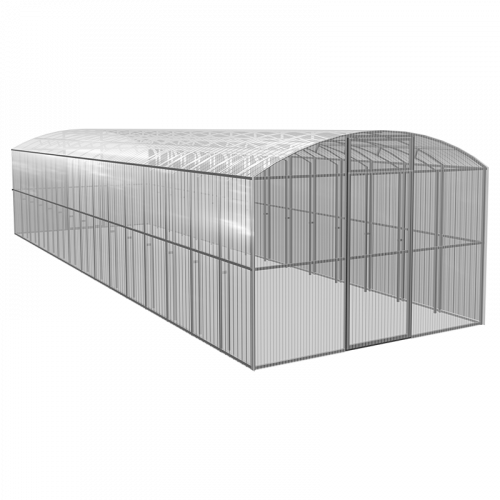 Теплица Прямостенная 10x3 м, каркас 25x25 мм, оцинков.