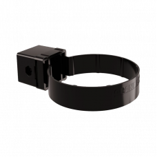 Хомут трубы Kliker Grand Line ПВХ Дизайн D87 Черный RAL9005