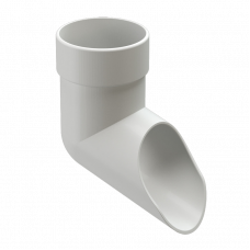 Колено сливное Docke LUX D100 Пломбир RAL9003